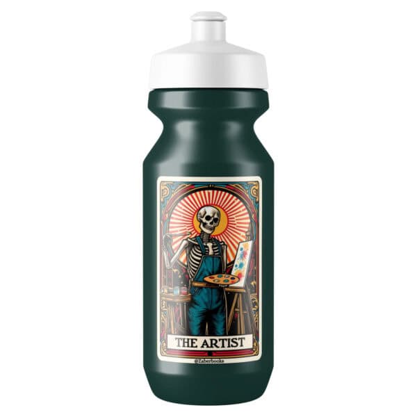 Artist Skeleton Tarot Card Vinyl Sticker - Image 3