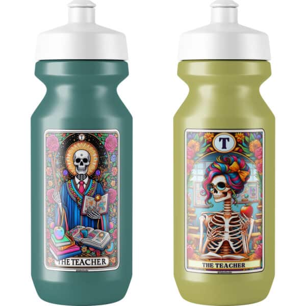 Teacher Skeleton Tarot Card Vinyl Sticker - Image 3