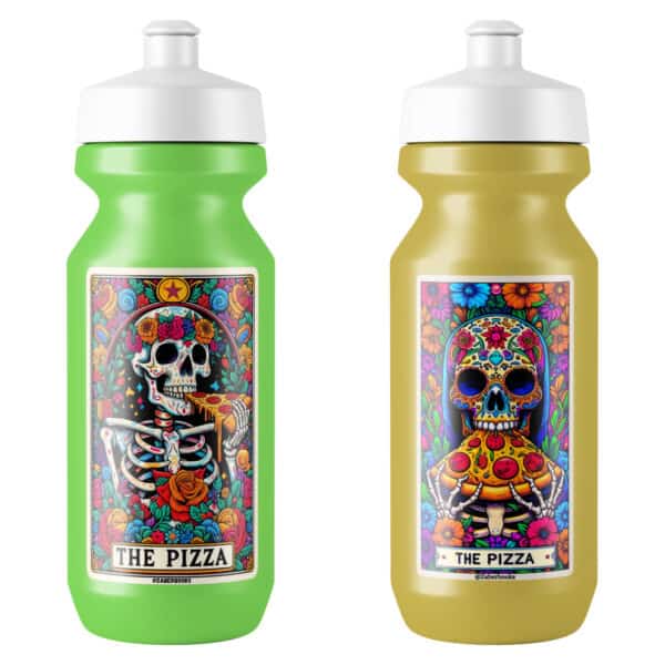 Pizza Skeleton Tarot Card Vinyl Sticker - Image 4