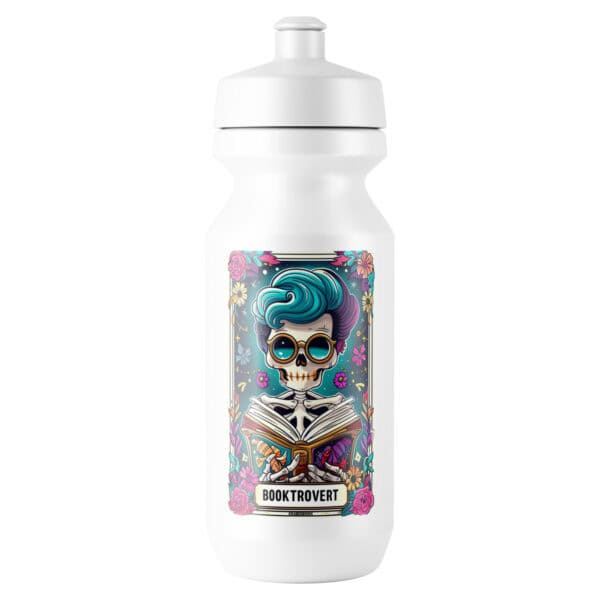 Booktrovert Skeleton Tarot Card Vinyl Sticker - Image 7