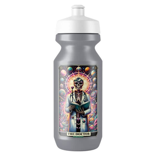 Doctor Skeleton Tarot Card Vinyl Sticker - Image 3