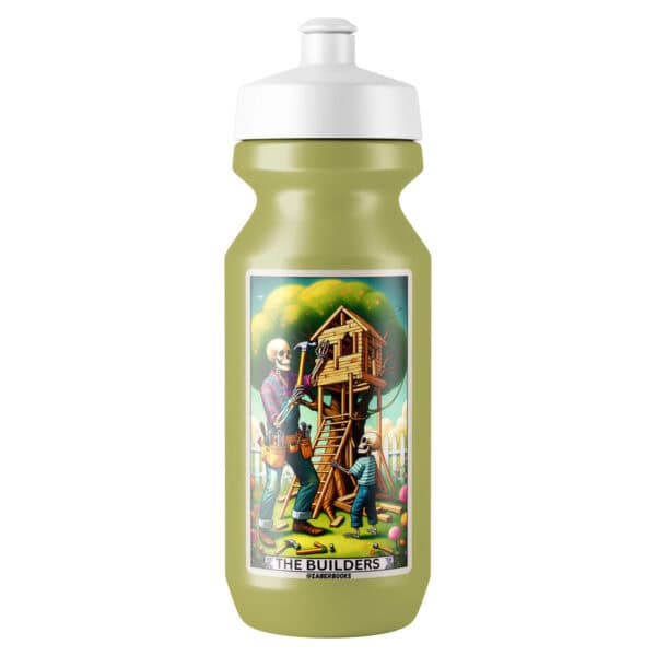 Builder Skeleton Tarot Card Vinyl Sticker - Image 3