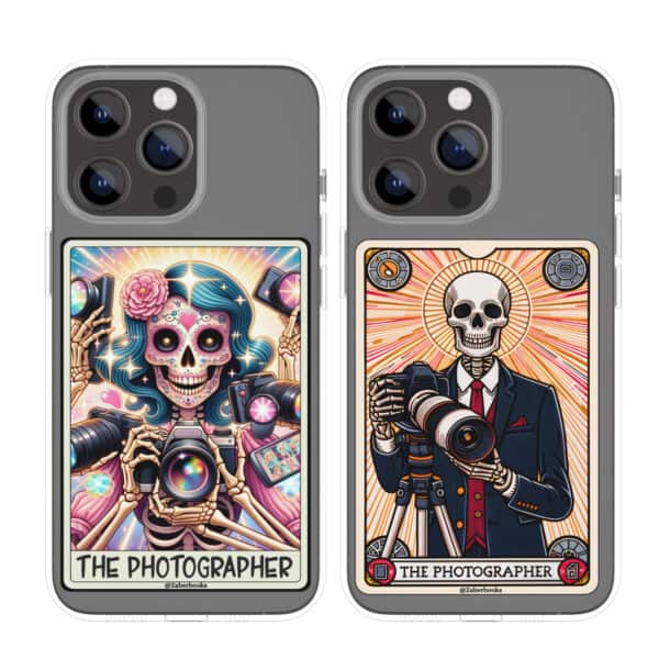 Photographer Skeleton Tarot Card Vinyl Sticker - Image 5