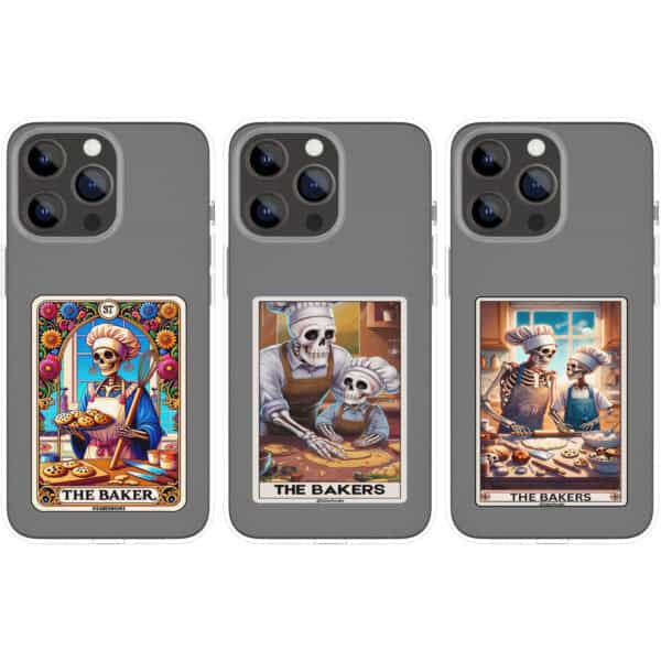 Baker Skeleton Tarot Card Vinyl Sticker - Image 6
