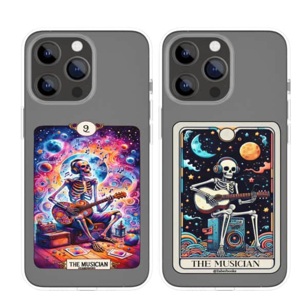 Musician Guitarist Skeleton Tarot Card Sticker - Image 5