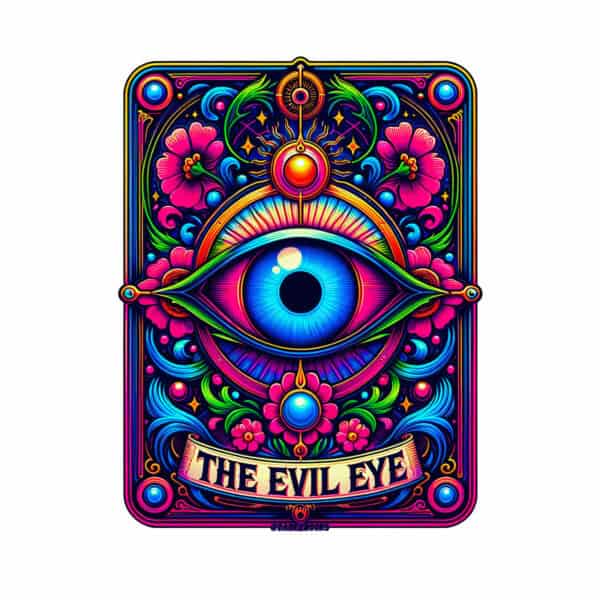 Evil Eye Tarot Card Sticker