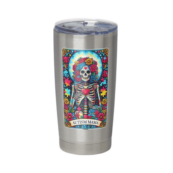 Autism Mama Skeleton Tarot Card Vinyl Sticker - Image 2