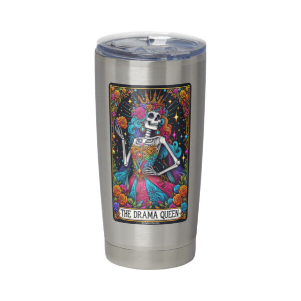 Drama Queen Skeleton Tarot Card Vinyl Sticker - Image 2