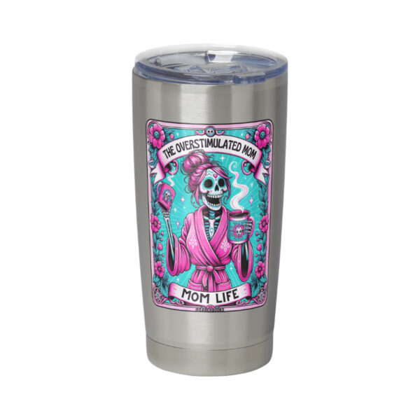 Overstimulated Mom Skeleton Tarot Card Vinyl Sticker - Image 6