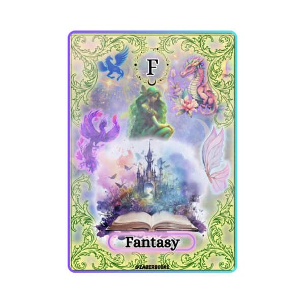 Fantasy Book Tarot Card Vinyl Sticker