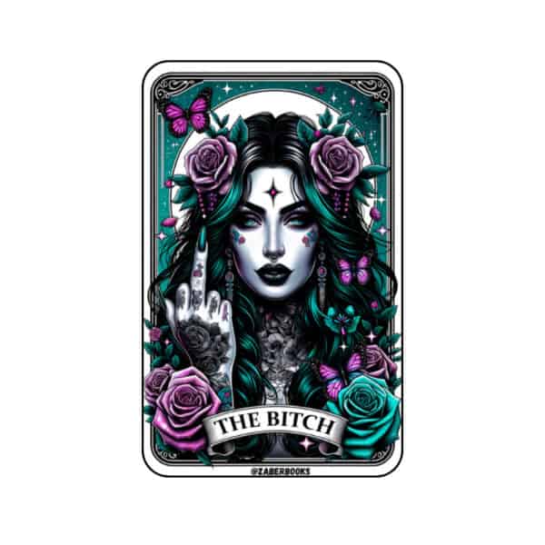 Bitch Tarot Card Vinyl Sticker