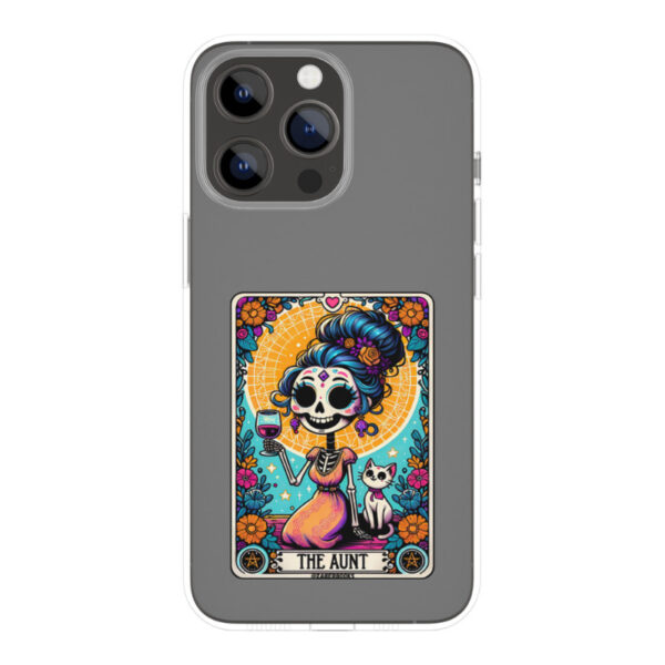 Aunt Skeleton Tarot Card Laminated Sticker | Funny Sarcastic Waterproof Water Bottle & Laptop Holographic Vinyl Sticker - Image 2