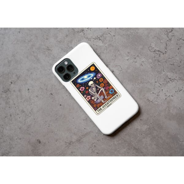 Overthinker Skeleton Tarot Card Vinyl Sticker - Image 5