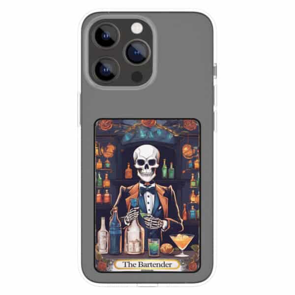 Bartender Skeleton Tarot Card Vinyl Sticker - Image 2